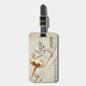 Trombone Music Room Bagagelabel (Voorkant verticaal)