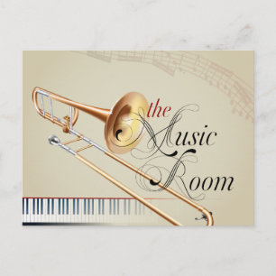 Trombone Music Room Briefkaart
