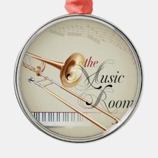 Trombone Music Room Metalen Ornament