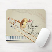 Trombone Music Room Muismat (Met muis)