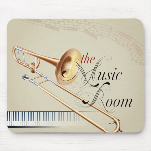 Trombone Music Room Muismat (Voorkant)