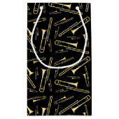 Trombone Music Teacher Klein Cadeauzakje (Achterkant)