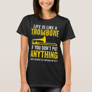 Trombone Music Trombone Player Marching Band Gift T-shirt