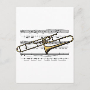 Trombone Musical 14 B Briefkaart