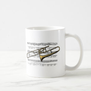 Trombone Musical 14 B Koffiemok