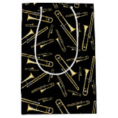 Trombone Musician Band Teacher Medium Cadeauzakje (Voorkant)