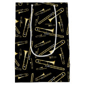 Trombone Musician Band Teacher Medium Cadeauzakje (Achterkant)