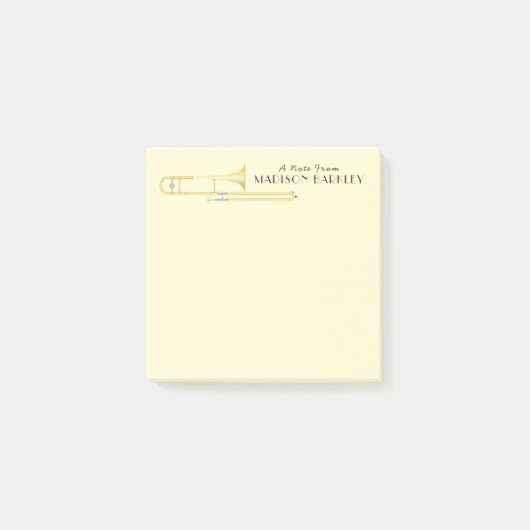 Trombone Musician Band Teacher Post-it Notes (Voorkant)