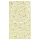 Trombone Musician Band Teacher Small Gift Bag Klein Cadeauzakje (Achterkant)