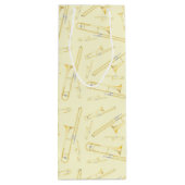 Trombone Musician Band Teacher Wine Gift Bag Wijn Cadeautas (Achterkant)