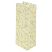 Trombone Musician Band Teacher Wine Gift Bag Wijn Cadeautas (Voorkant Gekanteld)