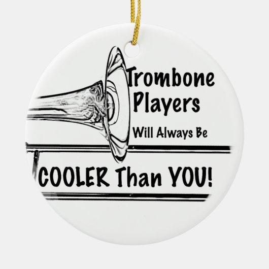 Trombone Musician koeler dan You Ornament (Voorkant)