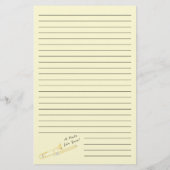 Trombone Musician Teacher Stationery Briefpapier (Achterkant)