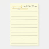 Trombone Musicus Band Docent Notities Post-it® Notes (Voorkant)