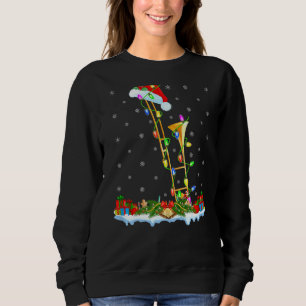 Trombone Muziek Matching Santa Hat Trombone Christ Trui