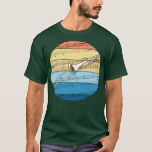 Trombone muzieknotatie Trombonist Brass Musician T-shirt