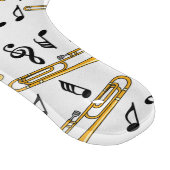 Trombone Muzieknoten Patroon Snijplank (Hoek)