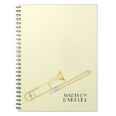 Trombone Muzikant Band Docent Notitieboek (Voorkant)