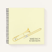 Trombone-muzikant Bandleraar Notitieboek (Voorkant)