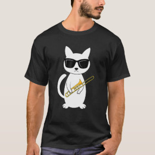 Trombone Muzikant Koperinstrument Trombonist Kat T-shirt