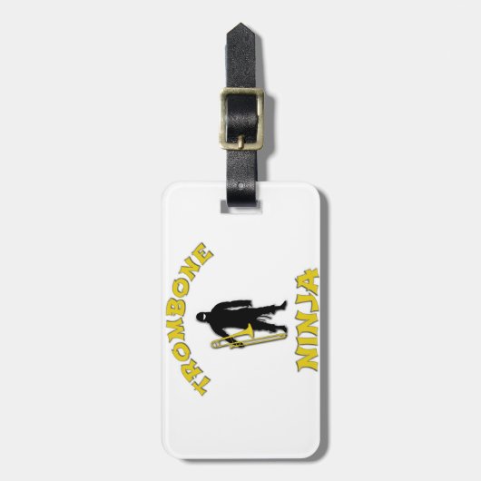 Trombone Ninja Bagagelabel (Voorkant verticaal)