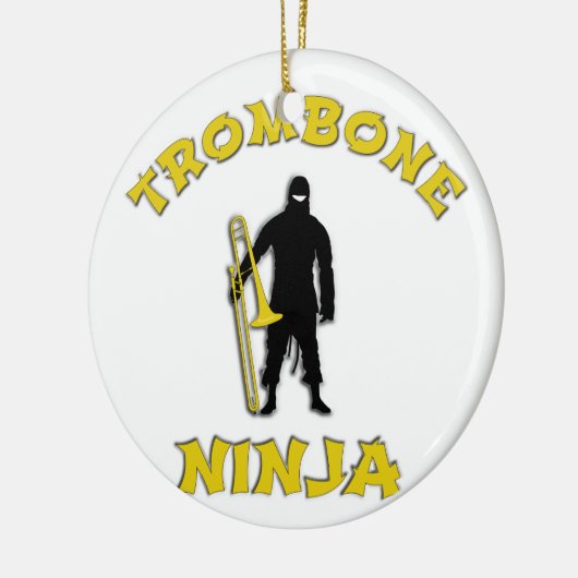 Trombone Ninja Keramisch Ornament (Links)