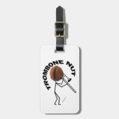 Trombone Nut Bagagelabel (Voorkant verticaal)