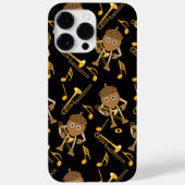 Trombone Nut Muzieknoten Zwart Case-Mate iPhone Case (Achterkant)