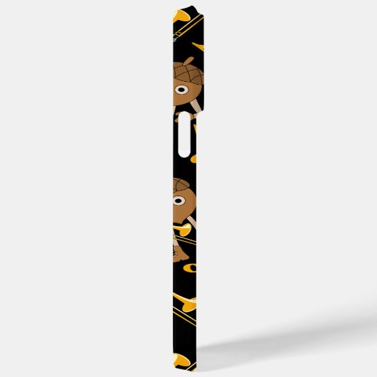 Trombone Nut Muzieknoten Zwart Case-Mate iPhone Case (Achterkant / Rechts)