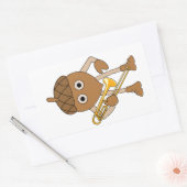 Trombone Nut Rechthoekige Sticker (Envelop)