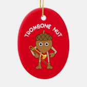 Trombone Nut Text Ceramic Ornament (Achterkant)