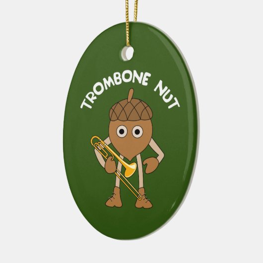 Trombone Nut Text Keramisch Ornament (Links)