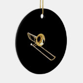 "Trombone"-ontwerpcadeaus en -producten Keramisch Ornament (Rechts)