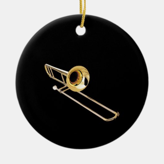 "Trombone"-ontwerpcadeaus en -producten Keramisch Ornament (Voorkant)