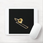 "Trombone"-ontwerpcadeaus en -producten Muismat (Met muis)
