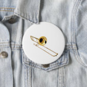 "Trombone"-ontwerpcadeaus en -producten Ronde Button 4,0 Cm (In situ)