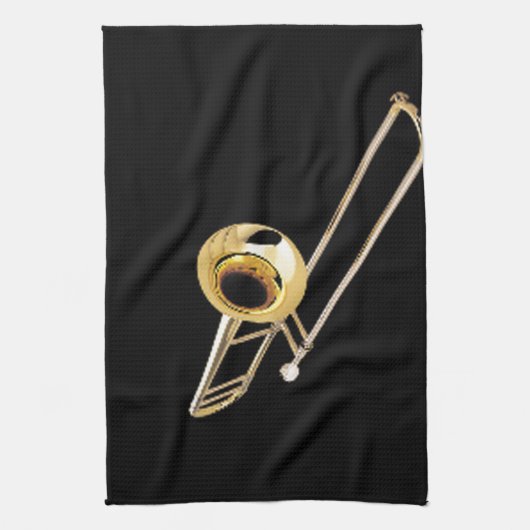 "Trombone"-ontwerpcadeaus en -producten Theedoek (Verticaal)