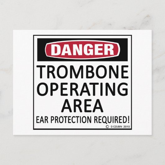 Trombone-operatiegebied Briefkaart (Voorkant)