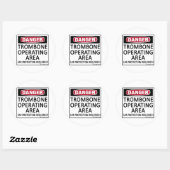Trombone-operatiegebied Ronde Sticker (Vel)