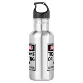 Trombone-operatiegebied Waterfles (Achterkant)