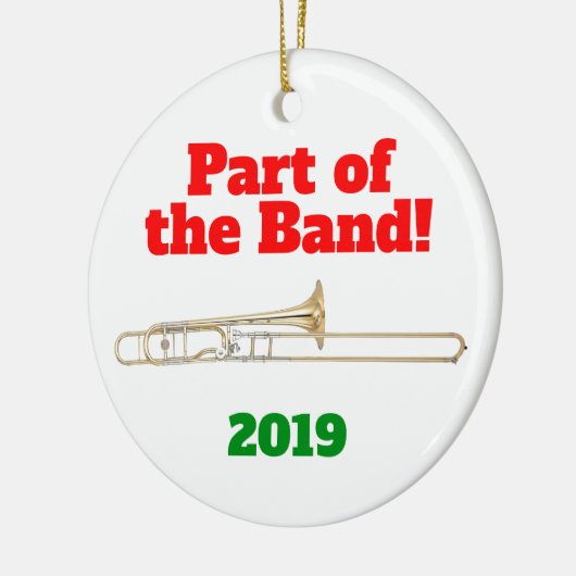 Trombone Ornament Part of the Band (Links)