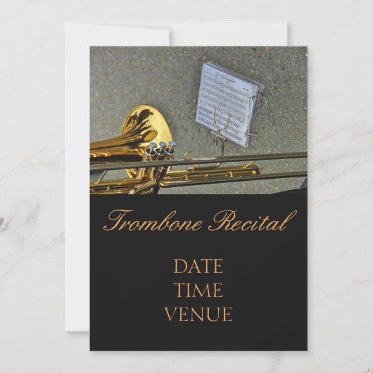 Trombone Overweging elegant stijlvolle prestaties Kaart (Voorkant)