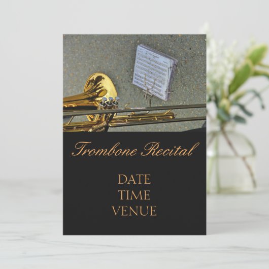 Trombone Overweging elegant stijlvolle prestaties Kaart (Staand voorkant)