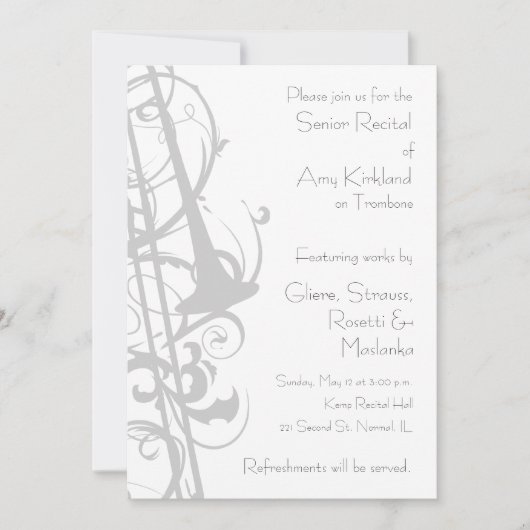 Trombone-overweging Kaart (Voorkant)