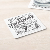  Trombone Papier Onderzetters (Schuin)