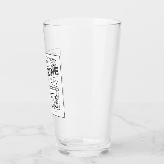  trombone pint glas - Nieuw! (Links)