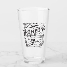  Trombone Pint Glass Glas