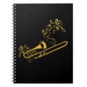 Trombone Player Brass Music Instrument Big Band Notitieboek (Voorkant)
