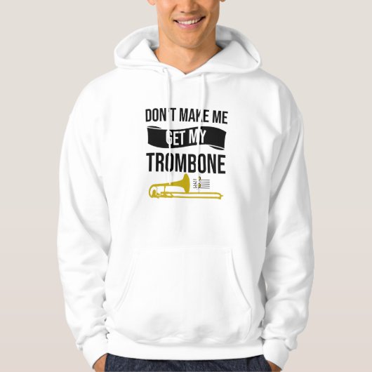 Trombone Player-cadeaus | Trombone Band Trombonist Hoodie (Voorkant)