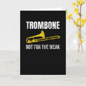 Trombone Player-cadeaus| Trombone Band Trombonist Kaart (Gele Bloem)